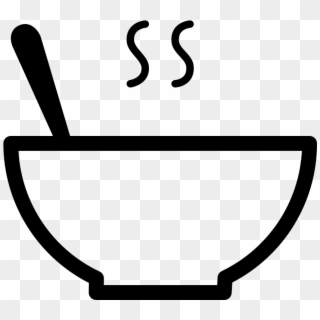 Food Bowl Soup - Soup Bowl Line Drawing Clipart