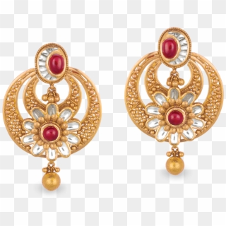 Gold Jewellery Online - Earring Jewellery Png Clipart
