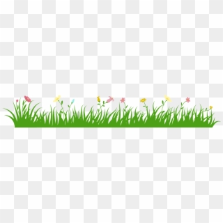 Home Flower Png - Flower And Grass Png Clipart