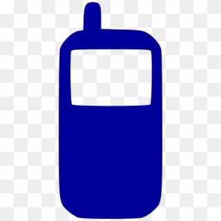 Open - Cell Phone Icon In Blue Clipart