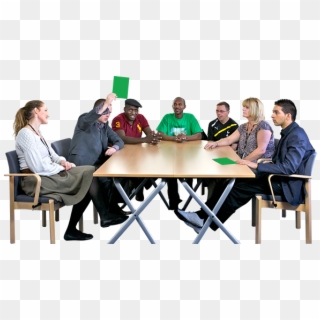 Self Advocacy Group - Sitting At Table Png Clipart