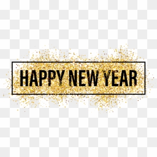 Happy 2018 Y'all - Happy New Year Gold .png Clipart