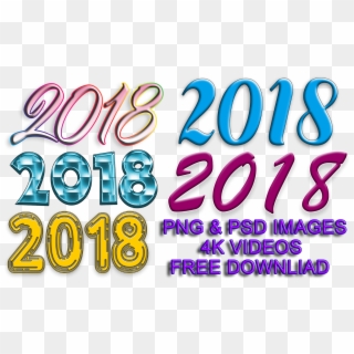 Happy New Year 2018 Wallpapers - Oval Clipart