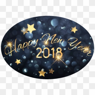 Sticker Happy New Year 2018 Festif Ambiance Sticker - Stickers Of Happy New Year 2018 Clipart