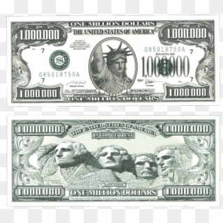 Million Dollar Bill - One Million Dollar Bill Front And Back Clipart