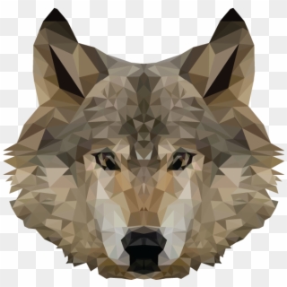 Svg Stock Low Poly Design Cnc Image Lowpolywolfheadzpsdfpng - Low Poly Wolf Png Clipart
