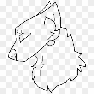 Wolf Head Base - Sketch Clipart
