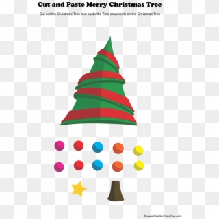 Christmas Tree Incredible Activity Picture Ideas Evergreen - Cut And Paste Xmas Clipart