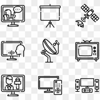 Television - Icons It Conference Clipart