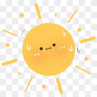 Sunlight Cute Sun Yellow Kawaii Sunny Cutie Soft Graphic - Circle Clipart