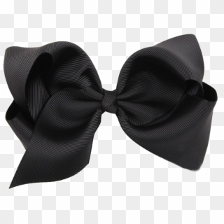 Black Bow Png - Grosgrain Black Ribbon Bow Clipart
