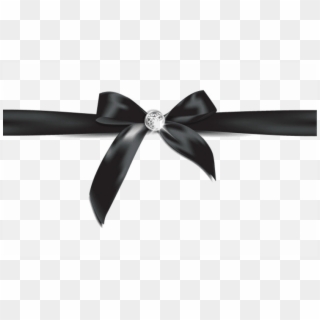 Free Png Download Black Ribbon Bow Png Images Background - Black Ribbon And Bow Clipart