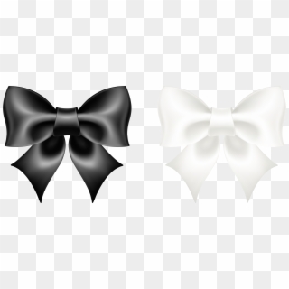 Black And White Tie Png Picture Ⓒ - White Bow No Background Clipart