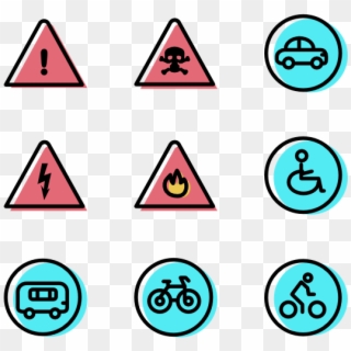 Traffic Signs Collection - Triangle Clipart
