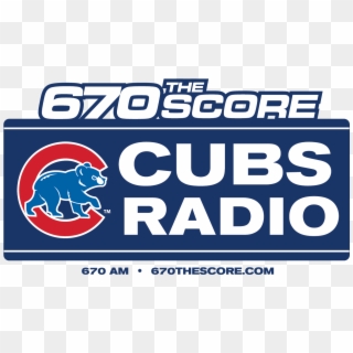 Cubs Radio 670 Logo Stacked W=1500 - Chicago Cubs Radio Logo Clipart