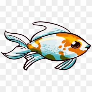 Png Black And White Download Clipart Beautiful Fish - Goldfish Transparent Png