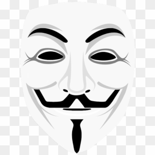 Guy Fawkes Mask Png - Anonymous Mask Png Clipart