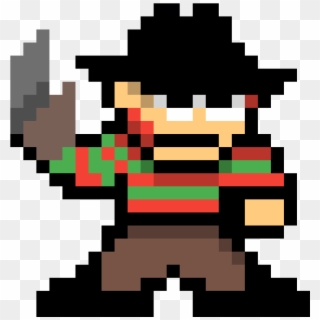 Freddy Krueger By Jear The Mudkip - Pixel Jason Voorhees Clipart