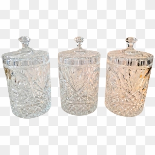 English Style 9” Cut Crystal Biscuit Jars - Sugar Bowl Clipart