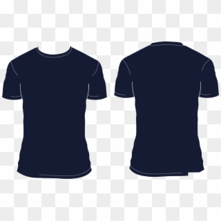 Navy Blue Shirt Vector Clipart