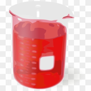Small - Beaker With Red Liquid Clipart