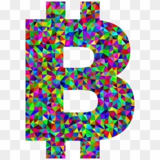 This Free Icons Png Design Of Low Poly Prismatic Bitcoin Clipart