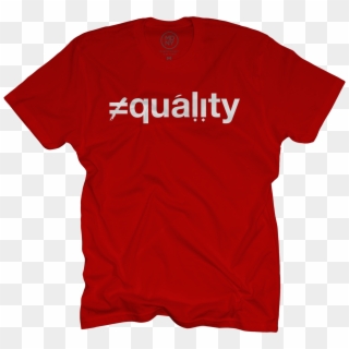 Equality On Red T-shirt Clipart