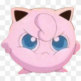 #pokemon #jigglypuff #anime #cute #pink #kawaii #grumpy - Jigglypuff Meme Clipart
