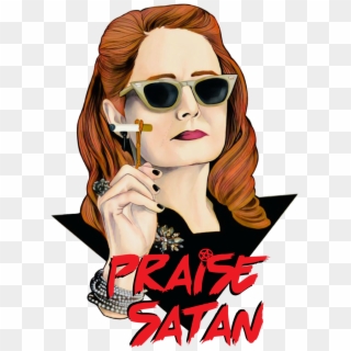 “praise Satan Indeed - Aunt Zelda Praise Satan Clipart