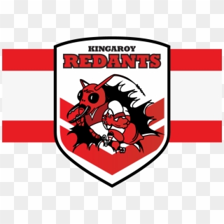 Kingaroy Red Ants Logo Banner - Logo Red Ant Football Clipart