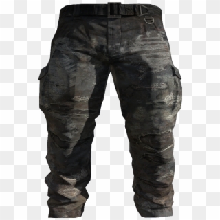 Black Cargo Pants Model - Trousers Clipart