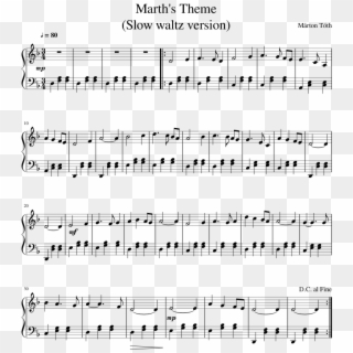 Marth S Theme - Marching Season Piano Sheet Clipart