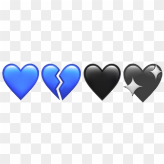 Emoji Emojis Blue Aesthetic Aesthetics Tumblr Trend - Heart Clipart