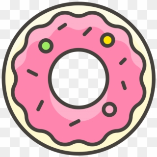 Donut Emoji Icon - Circle Clipart