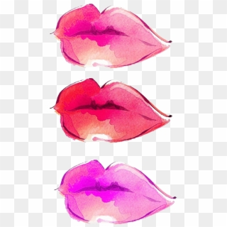 Water Color Lips Png - Watercolour Lips Clipart