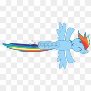 Rainbow Dash Flying Vector Clipart