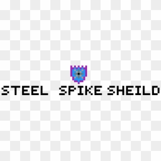 Steel Spike Shield - Electric Blue Clipart