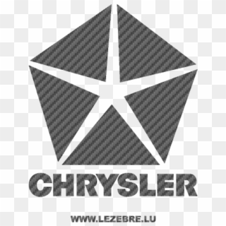 Chrysler Logo Carbon Decal 5 - Chrysler Pentastar Logo Clipart