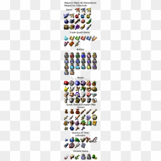 Free Png Item Icons - Majora's Mask Item Icons Clipart