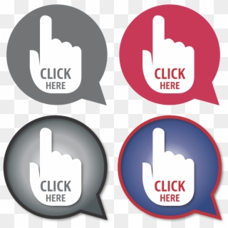 Hand Click Click Here Finger Png Image - Label Clipart