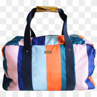 Click Here To Enlarge - Packed Party Striped Gym Bag Clipart