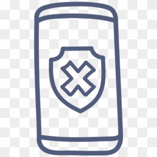 Disallowed By Google Mobile - Mobile Png Black Icon Clipart