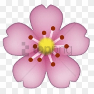 Free Png Flower Emoji Transparent Png Image With Transparent - Pink Flower Iphone Emoji Clipart