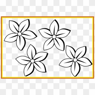 Best Collection Of - Flowers Art Black And White Clipart