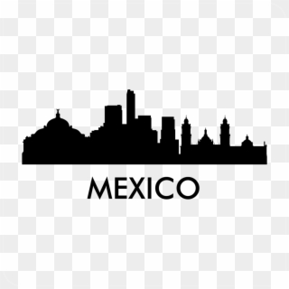 Mexico Skyline Decal - Silhouette Clipart