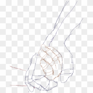 Holding Hands Drawing Png - Sketch Clipart