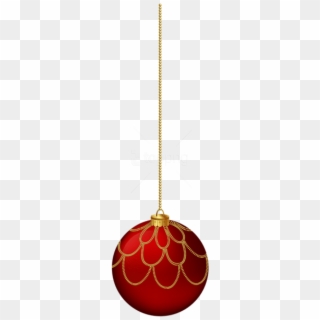 Free Png Red Hanging Christmas Ball Png Png - Hanging Christmas Bauble Transparent Clipart