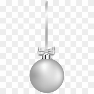 Free Png White Hanging Christmas Ball Png - Christmas White Ball Png Clipart