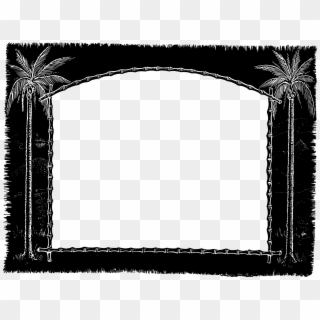 This Free Icons Png Design Of Palm Tree Frame - Picture Frame Clipart