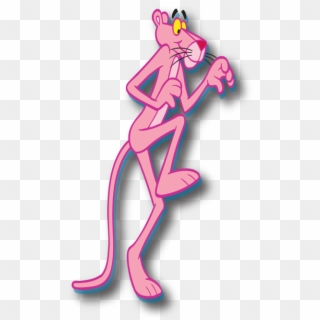 Pink Panther Tip Toeing Clipart